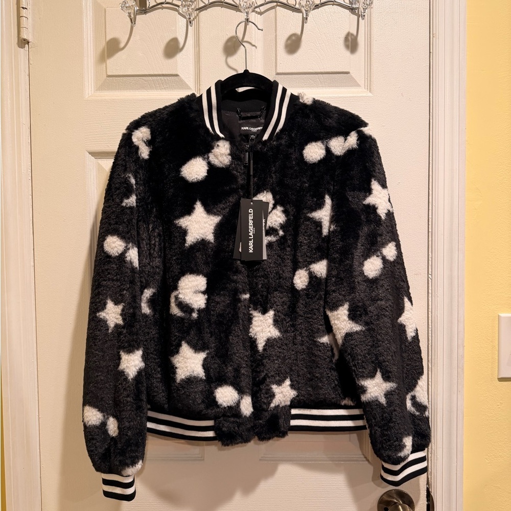Karl Lagerfeld Monochrome Textured Jacket